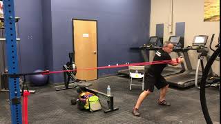 Band Horizontal Rotation with Hip Shift