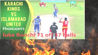 Islamabad united vs karachi kings psl 3 2018 in HD 1080p