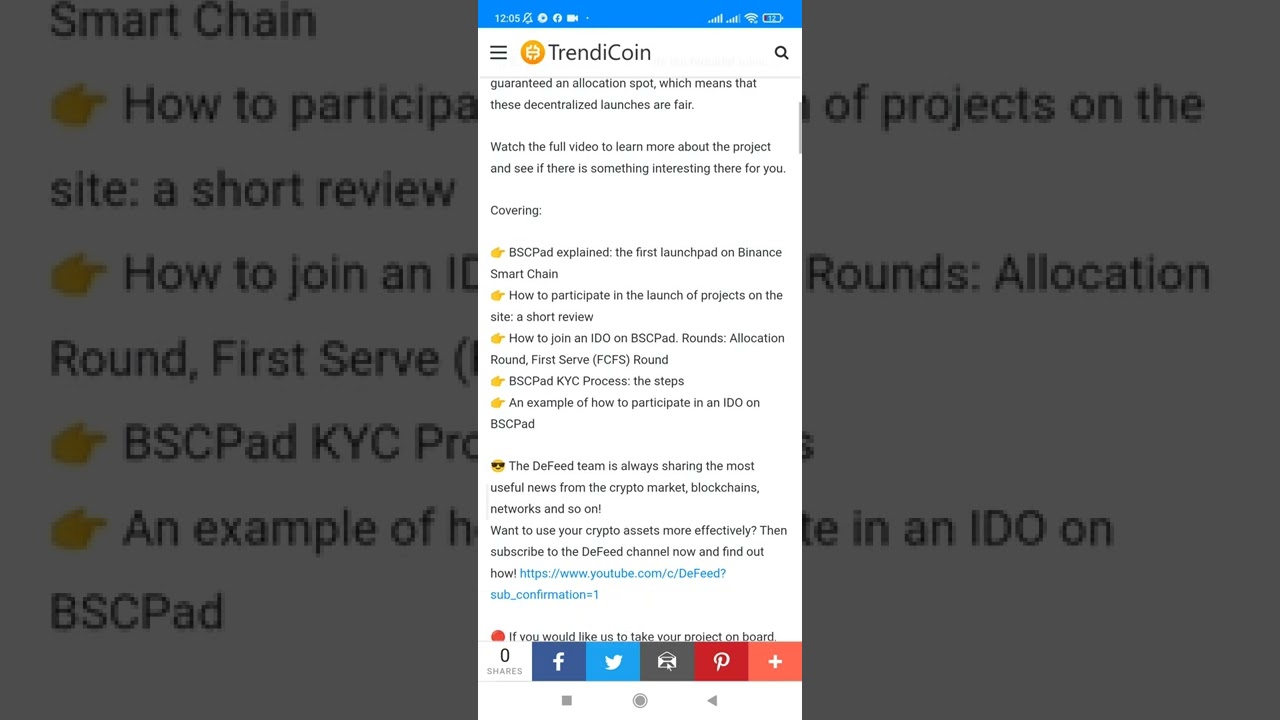 Best way to participate step by step guide || BSCPad KYC binanace smart chain platform decentralized