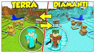 COSA SUCCEDE SE TERRA E DIAMANTE SI SCAMBIANO DI POSTO? - Minecraft ITA