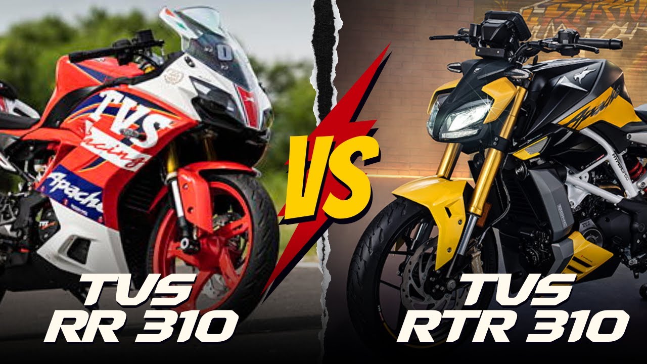 tvs apache rr 310 vs rtr 310 - YouTube