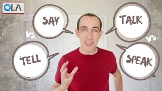 Say v Tell v Speak v Talk 💬 English Grammar Lesson