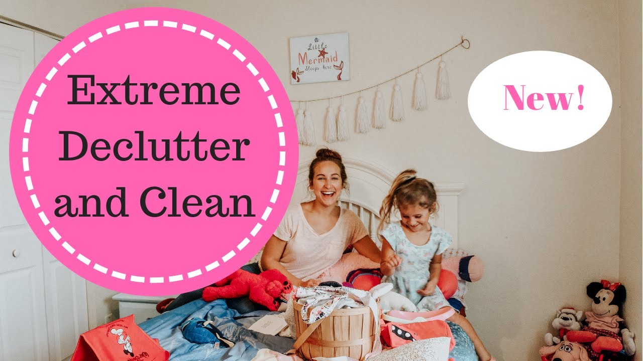 Extreme Clean and Declutter | Cleaning My Daughters Room - YouTube