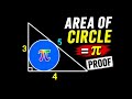 🔵 Area of Circle = π ? Can You Prove It?