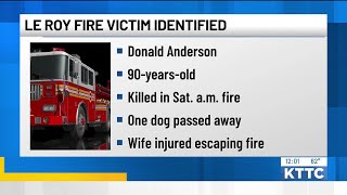 Victim identified, new details released in LeRoy fatal house fire