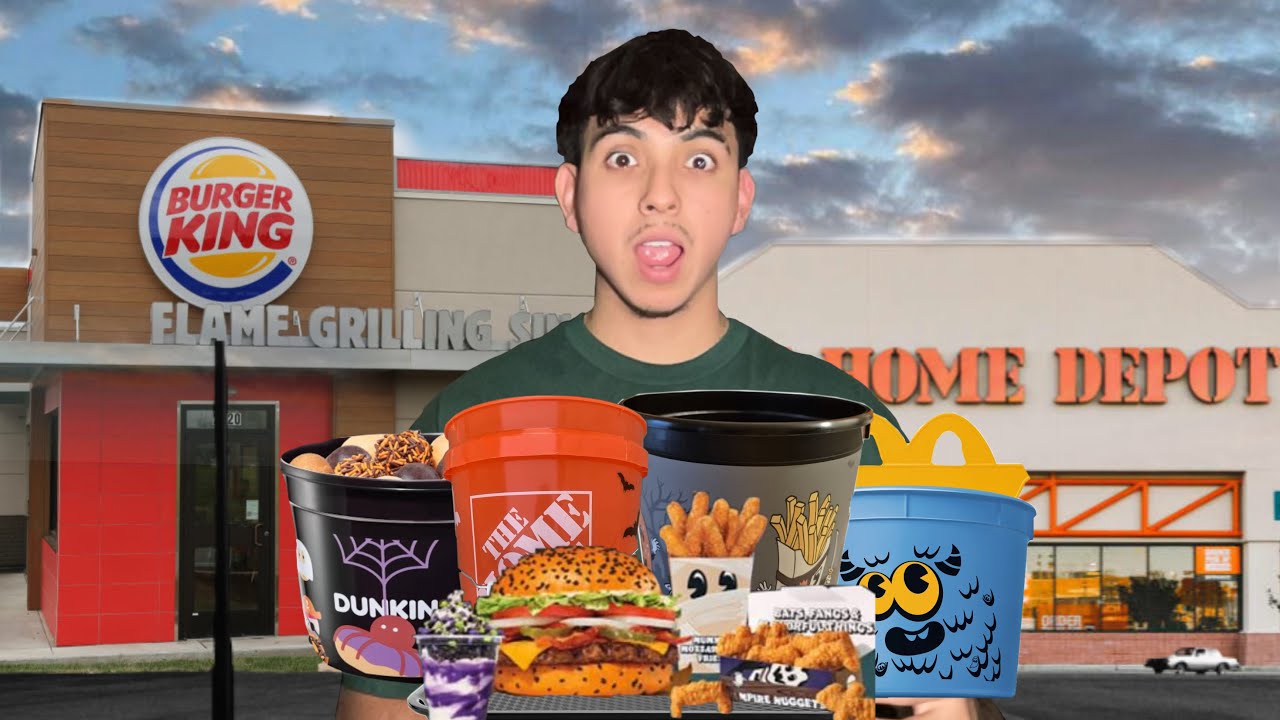 ПРОБУЕМ БЛЮДА ФАСТ-ФУДА НА ХЭЛЛОУИН!