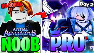 INSANE PULLS! Noob To PRO With No Robux In Anime Adventures Roblox! Episode 2