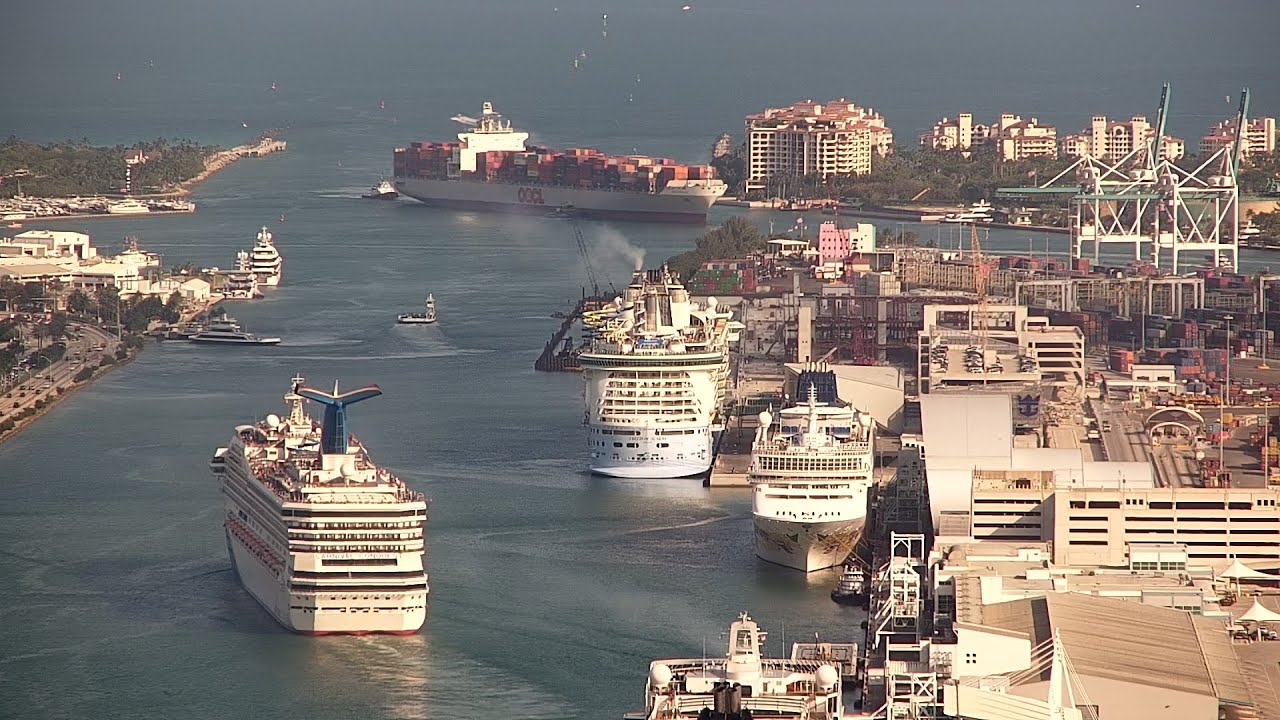 🔴 LIVE Port of Miami Cruise Ship Departures March 12 2023 YouTube