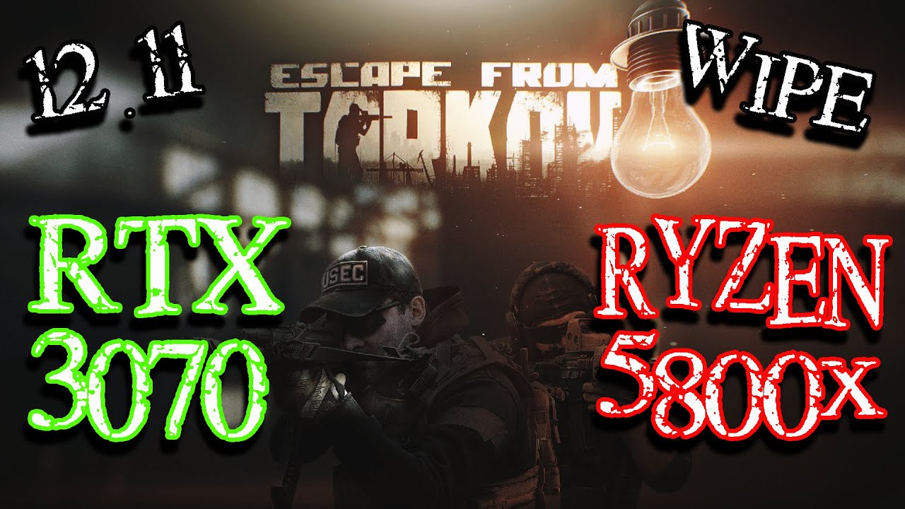 RTX 3070 Ryzen 5800x Escape From Tarkov Benchmark YouTube