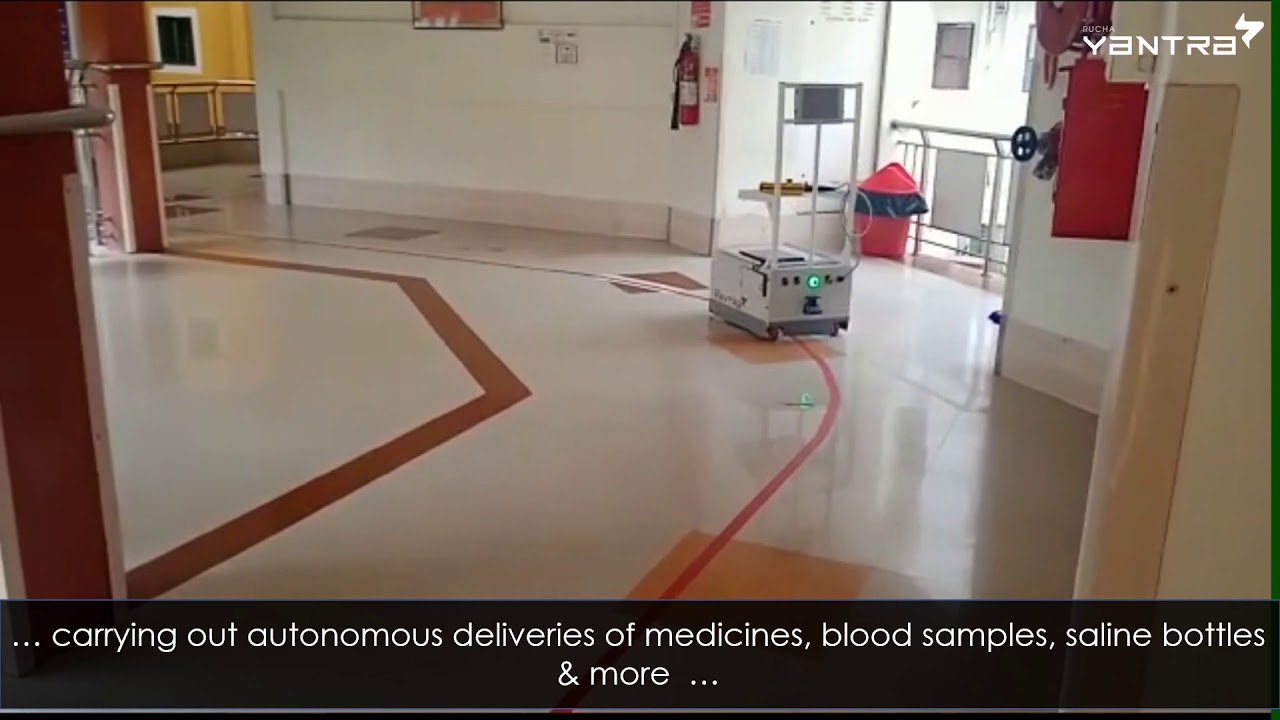 Vighnaharta - Autonomous Robot for Healthcare | Medicine Delivery in Hospital by Robot | Yantra LLP