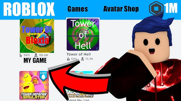 So I made My Own Tower Of Hell Game.....(INCREDIBLE)