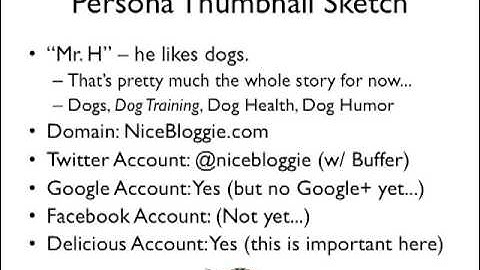 Week 3: Video 1 - The Persona