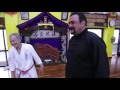 Tetsuhiro Hokama demonstrates Karate to Steven Seagal