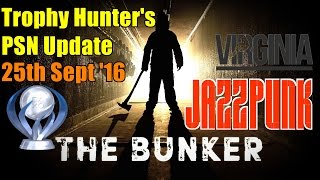 The Weekly Trophy Hunter's PSN Update - 25 Sept '16