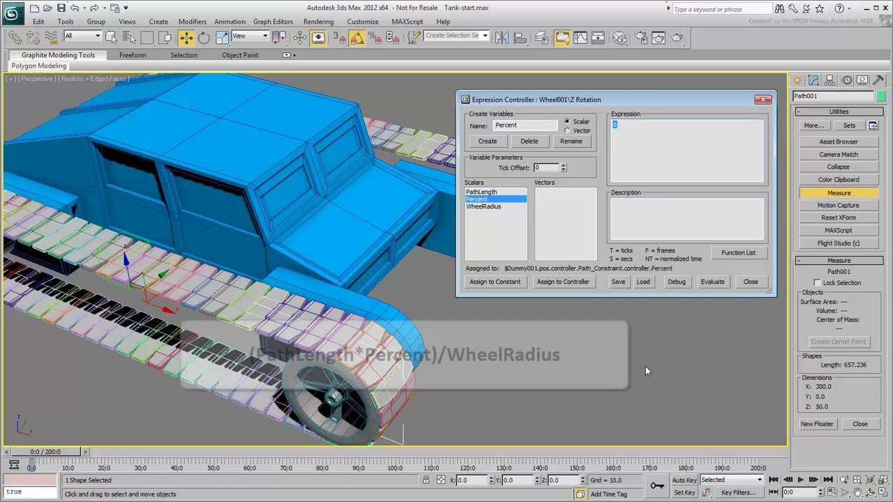 autodesk revit 3ds Max Animation Techniques - Part 3 - Animating Tank Treads