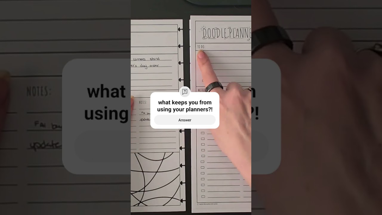 tell me why you don't use your planner 