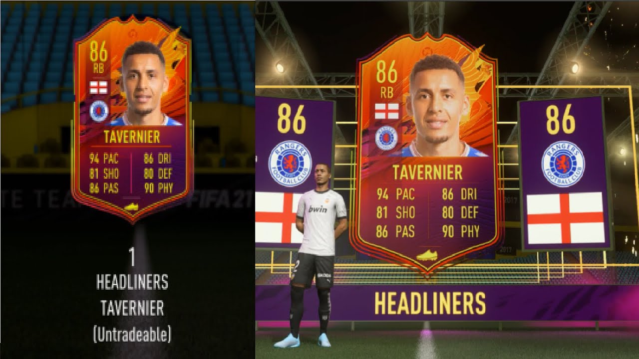 UNLOCKING 86 HEADLINER TAVERNIER! FIFA 21 PACK OPENING!