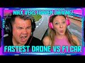 Reaction to World's Fastest Camera Drone Vs F1 Car (Max Verstappen) | THE WOLF HUNTERZ Jon and Dolly