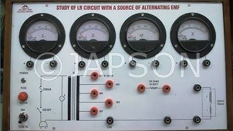 to find Power factor Of LR circuit Leads connection