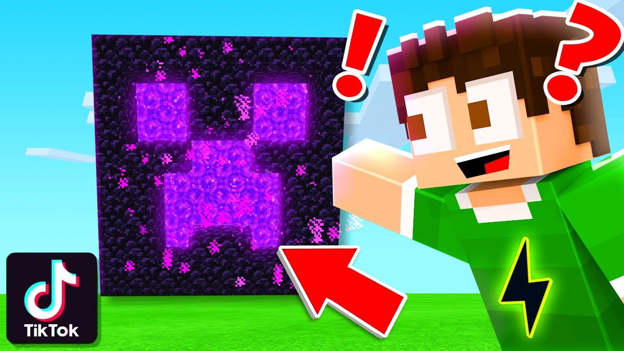 TESTEI OS MELHORES TIKTOKS DE MINECRAFT !! - Minecraft TikTok #02