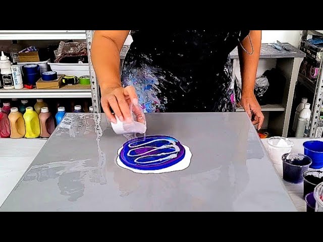 The FLIP-DIP Technique  New Acrylic Pour Painting with Tiktus