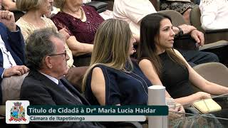03ª Sessão Solene - Maria Lúcia Haidar - 2019