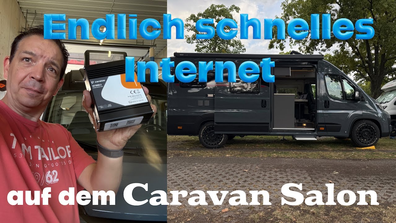 Internet im Wohnmobil   Caratec Router und Dachantenne   Sau schnell !