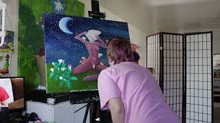 Mushroom Goddess Painting Time-lapse