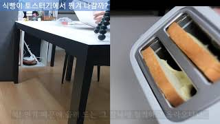 식빵이 토스터기에서 튕겨져 나올까?