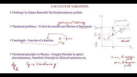 Calculus of Variation