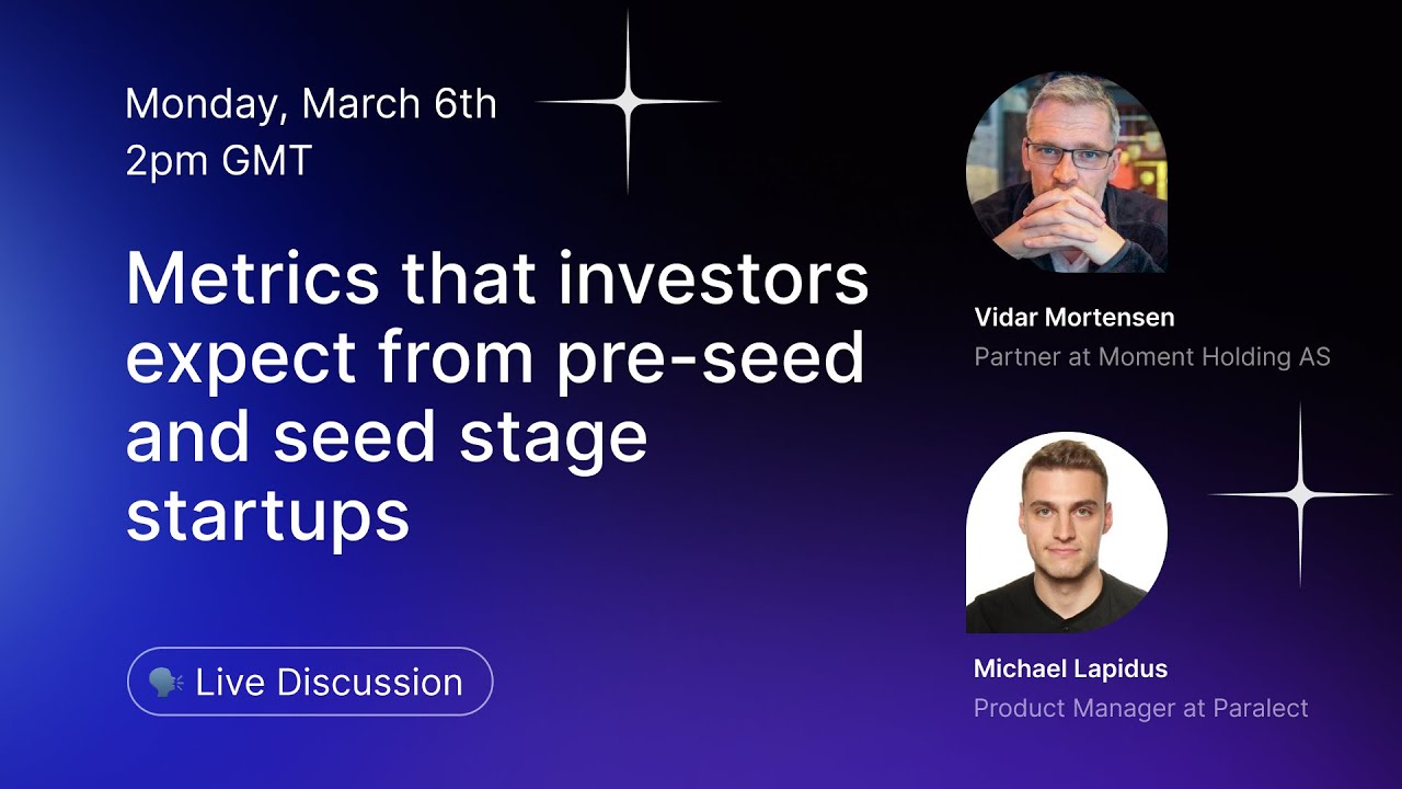 Metrics that make investors back pre-seed and seed stage startups today