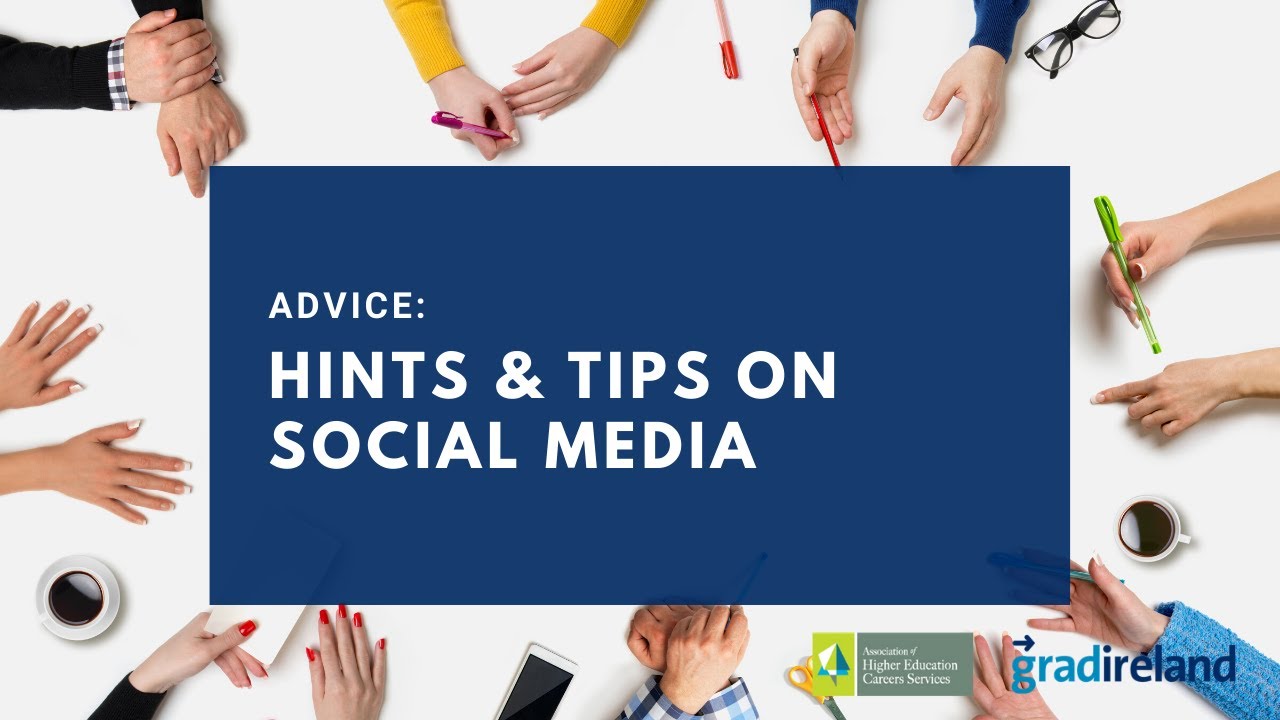Advice - Hints and tips on social media - YouTube
