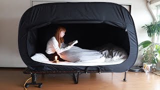 一人になりたい時もある！ベッドの上に作れる秘密基地『プライバシーベッドテント』