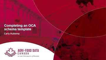 Creating an OCA Schema Template in Excel