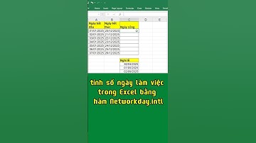 Cách tính ngày công trong Excel #excel #tinhocvanphong #exceltips #huyhomhinh