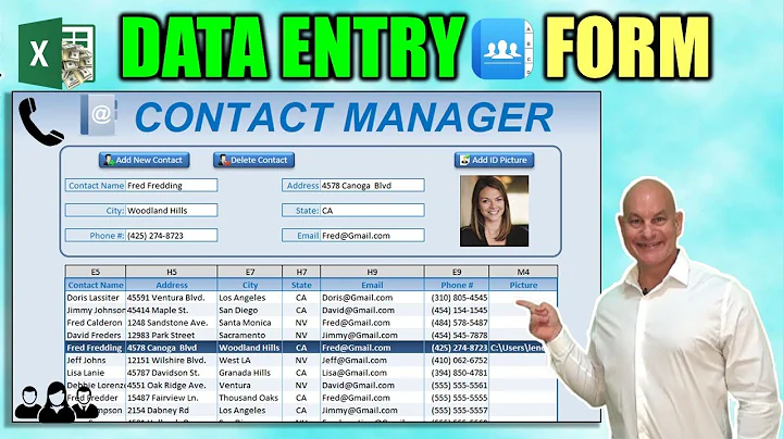How To Create An Excel Data Entry Form WITHOUT A UserForm
