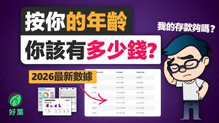 你的年齡該有多少錢？2026 最新財富數據 | 如何有效積累財富，做好退休準備