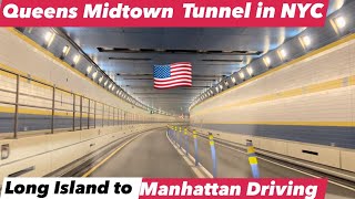 Driving from Long Island to Manhattan, New York City through the Queens Midtown Tunnel ! Driving Tip
