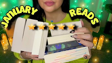 ASMR Books I read in JANUARY📚❄️ Tingly book tapping, gripping & tracing