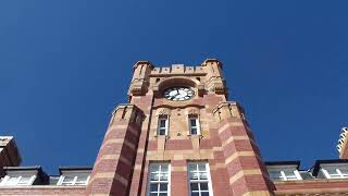 The newly restored John Summers Shotton Steelworks HQ Building by Afon Dyfrdwy/River Dee Cymru/Wales