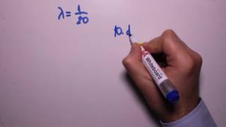 Üstel dağılım (exponential distribution) örnek soru çözümü - 2