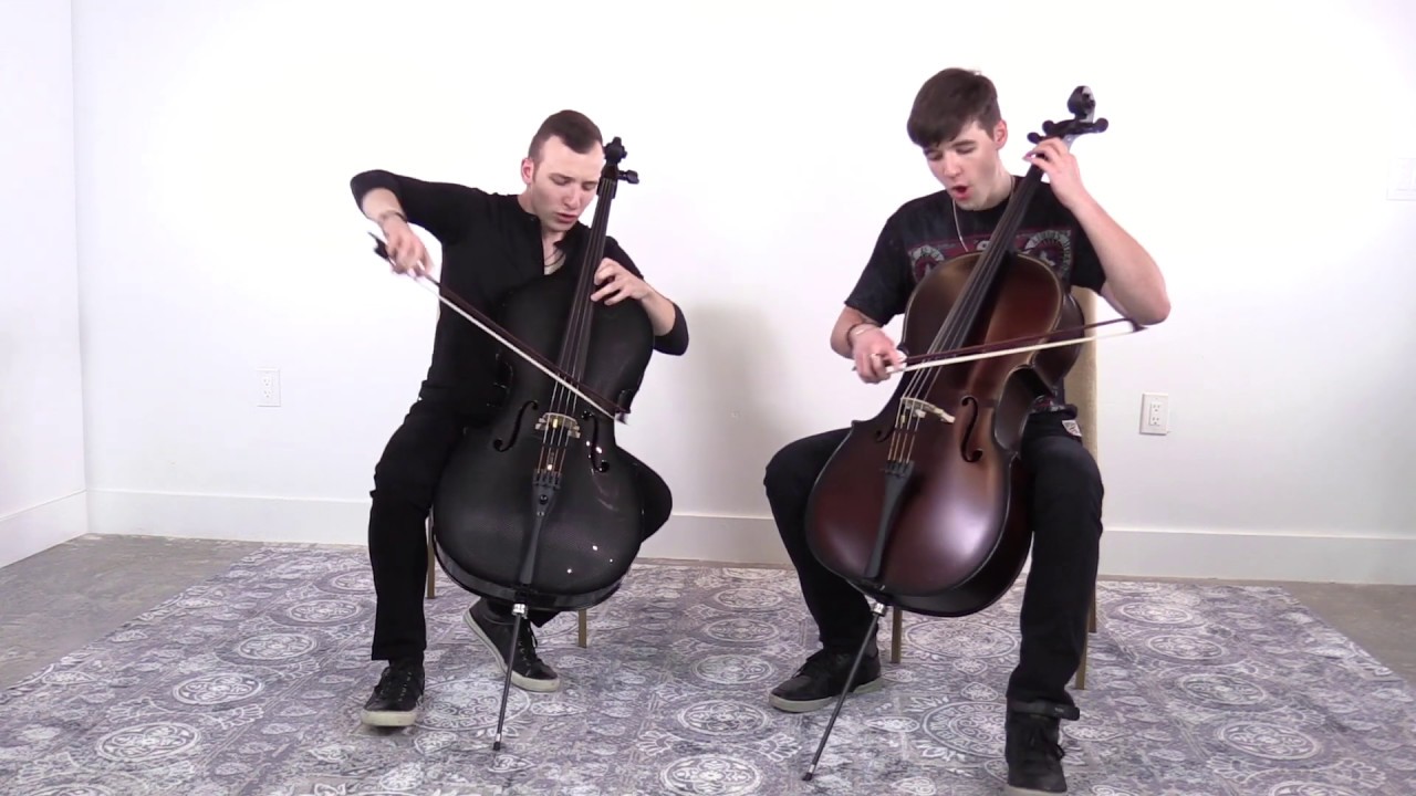 Emil and Dariel Play Glasser Carbon Fiber Cellos Apocalyptica "GRACE