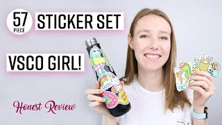Adorable 57-Piece VSCO Girl Sticker Set with Cute Characters and Motivational Quotes | Honest Review Adorable 57-Piece VSCO Girl Sticker Set with Cute Characters and Motivational Quotes | Honest Review