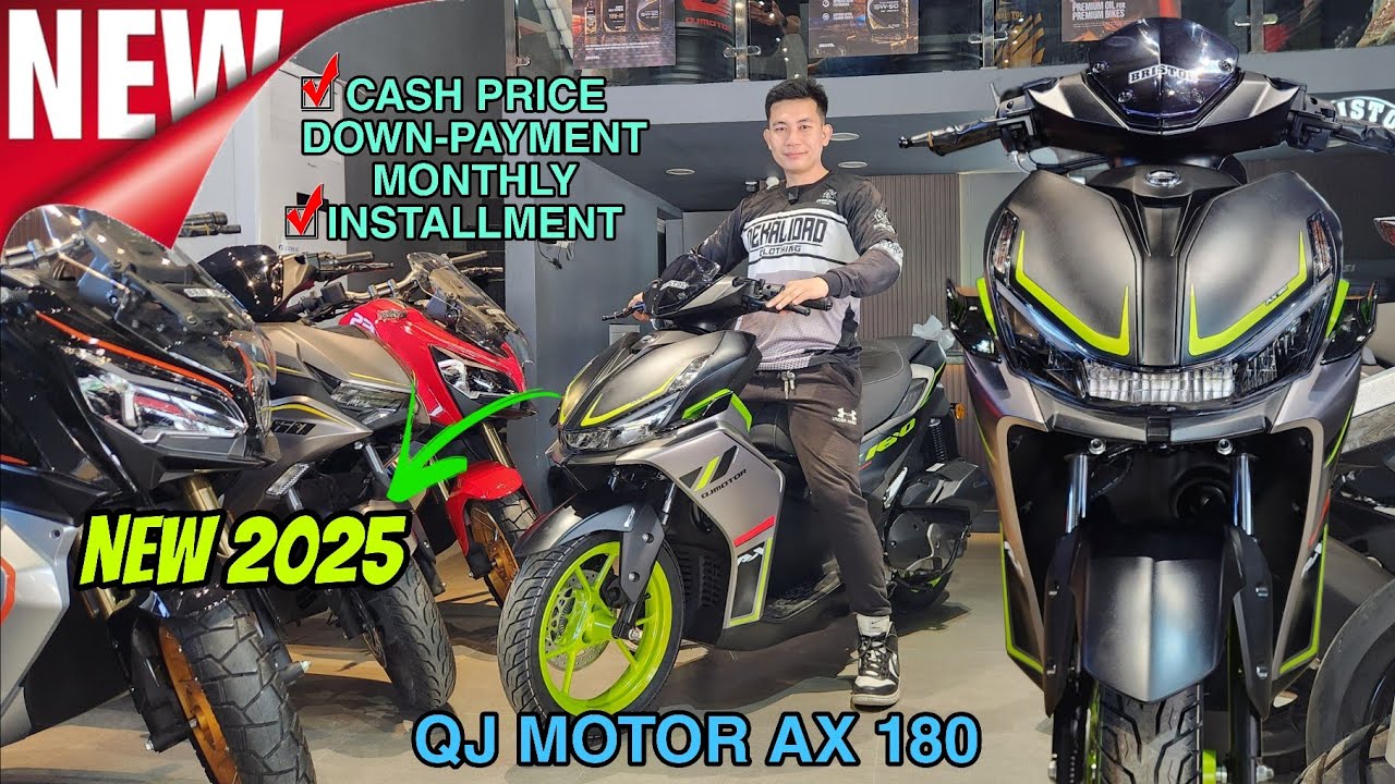 QJ Motor AX 180 Gray Black Color 2025