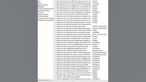 How to Set LAN Manager authentication level in Windows 7