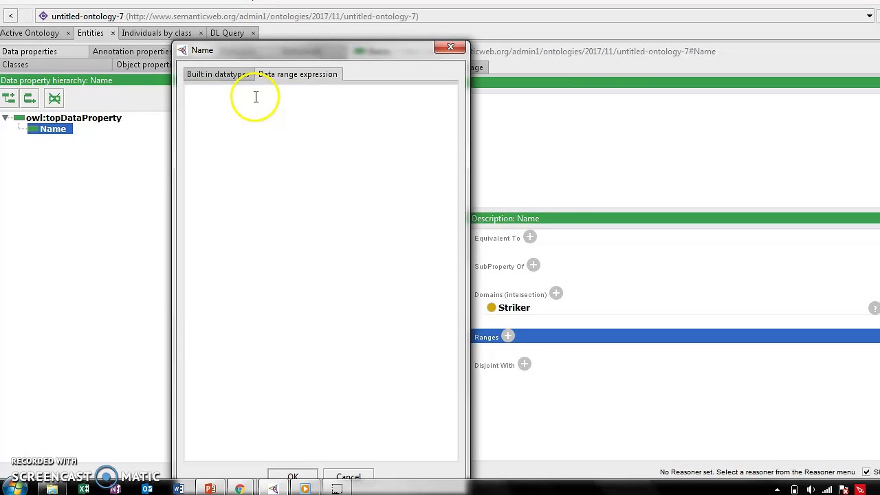 Data Properties Protege