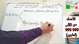 الدرس الأول للمستوى الخامس ابتدائي/ الدرس الثالث للرابع ابتدائي / الأعداد من 0 إلى 999 999 / تمارين.