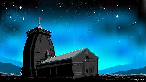 Kedarnath Temple Drawing |How to Draw in Ms Paint |drawing in paint in computer| paint in computer
