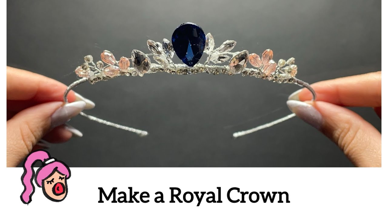 How to Make a Luxury Blue & Pink Princess Crown | Bridal Tutorial
