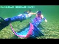 WILD LAKE MERMAIDS || Mermaid Friends Swim in Green Lake BC